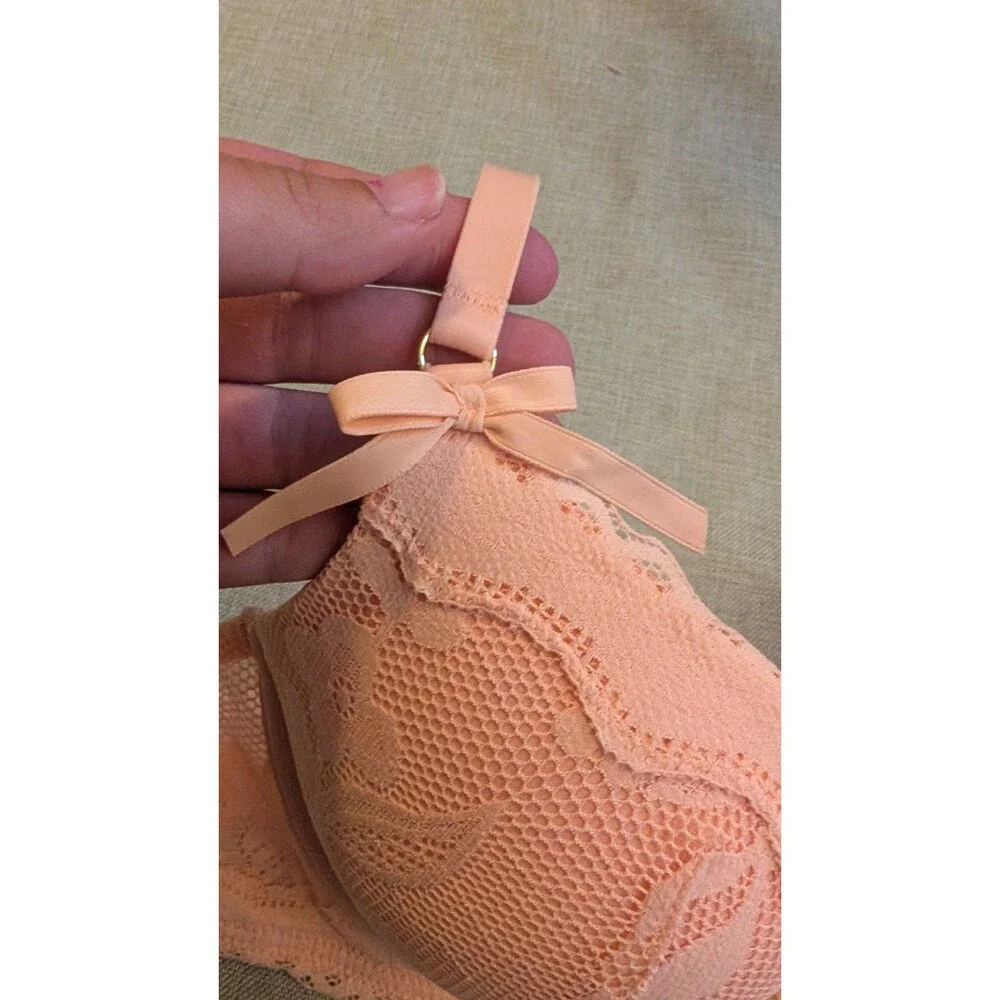 Aerie 34B Plunge Pink Pushup Bra NWT Adjustable Straps Underwire Padded